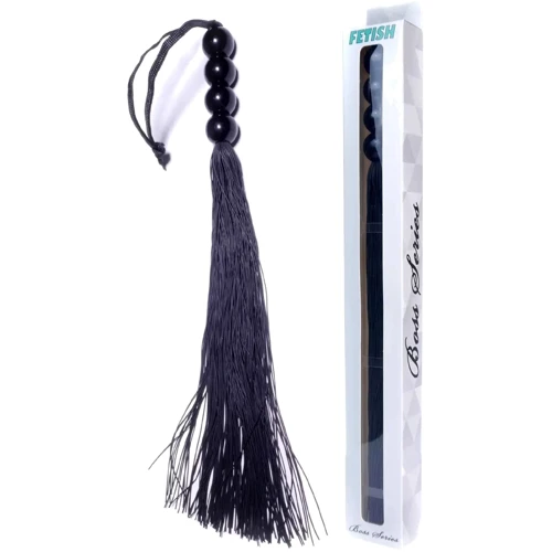 Силіконовий флогер Fetish Boss Series - Silicone Whip Black 14" (BS6100042)