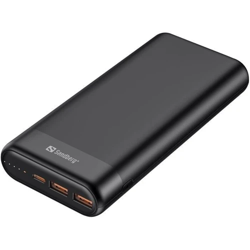 Зовнішній акумулятор Sandberg Power Bank 20000mAh 65W 3A PD (420-62)