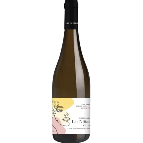 Вино Las Ninas Ella Reserva Chardonnay Bio біле сухе 0.75л (WHS7804661041708)