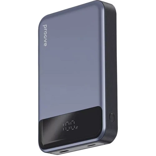 Зовнішній акумулятор Proove Power Bank 10000mAh Hoodman Magnetic 20W Gray