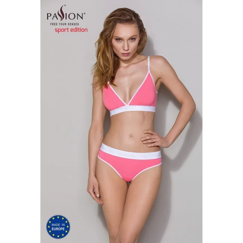 Спортивний топ з подвійними бретелями Passion PS007 TOP pink, size XL