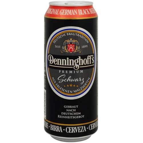 Пиво Denninghoff's Schwarz темне фільтроване 4.9 % 0.5 л ж/б (FSH_4250501595550)