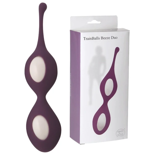 Вагінальні кульки StRubber Minds Of Love TrainBalls Beeze Duo Purple