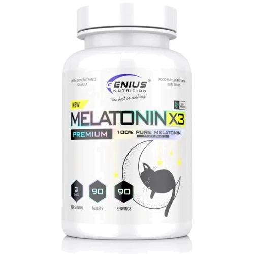 Genius Nutrition Melatonin-X3 Мелатонин Х3 90 таблеток