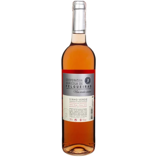 Вино Vinho Verde Cooperativa Agricola de Felgueiras Rose розовое полусухое 0.75 л (FSH_5601448094047)