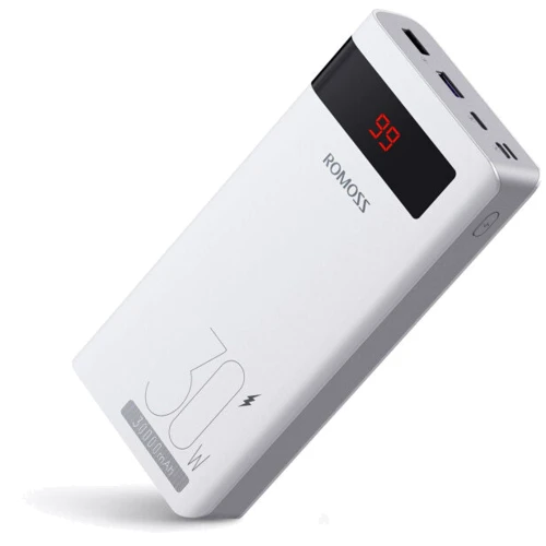 Внешний аккумулятор Romoss Power Bank 30000mAh30W Sense 8PSPro White (PHP30-892-1133H)