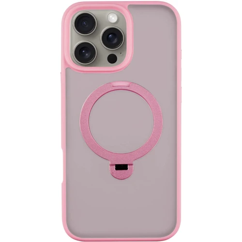 Чохол для iPhone Mobile Case Metal Buttons with MagSafe HQ Ring Pink для iPhone 16 Pro Max