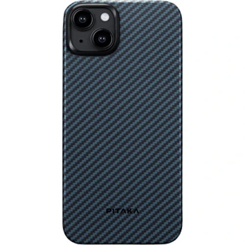 Чохол для iPhone Pitaka MagEZ Case 4 Twill 1500D Black/Blue (KI1508) для iPhone 15