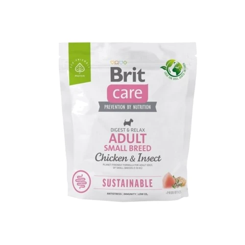 Сухий корм Brit Care Dog Sustainable Adult Small Breed для собак малих порід 1 кг (8595602558674)