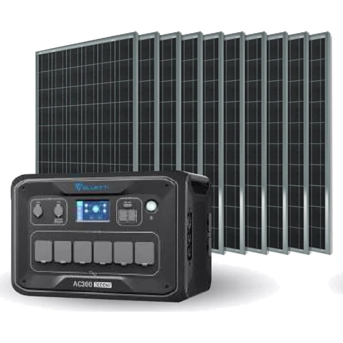 Комплект Bluetti AC300 3000W + B300 3072Wh + 10х Фотомодулів Victron Energy 175W-12V