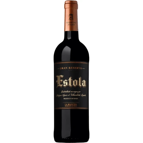 Вино Estola Gran Reserva La Mancha DO червоне сухе 13.5% 0.75 л (STA8410479910298)