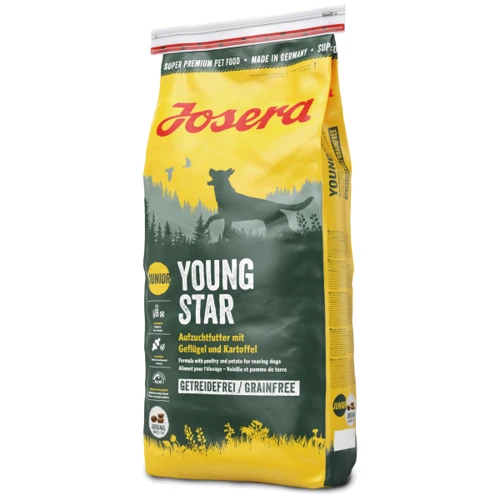 Сухий корм для молодих собак Josera YoungStar Junior беззерновий з м'ясом птиці 15 кг (4032254743507)