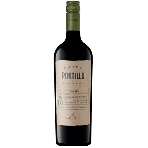 Вино Portillo Organic Malbec 2021 красное сухое 0.75 л (BWQ9719)