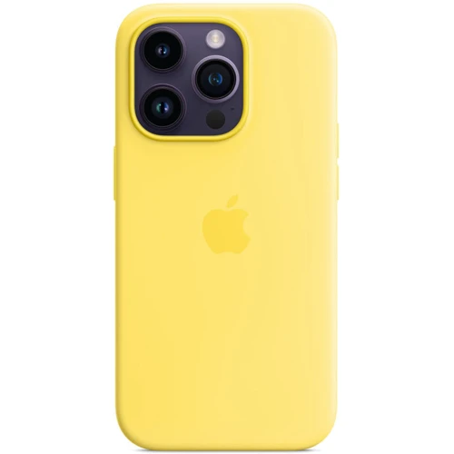 Чехол для iPhone TPU Silicone case with Magsafe Canary Yellow for iPhone 14 Pro