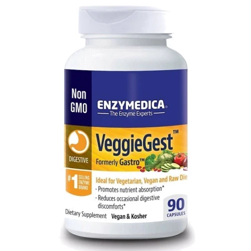 Enzymedica VeggieGest Пищеварительные ферменты 90 капсул