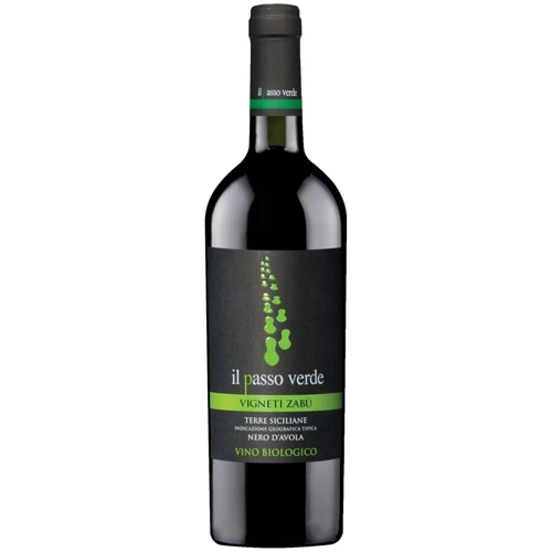 Вино Vigneti Zabu Il Passo Verde Nero d'Avola Sicilia Biolog червоне сухе органічне 0.75 л 13.5% (STA8033237520517)