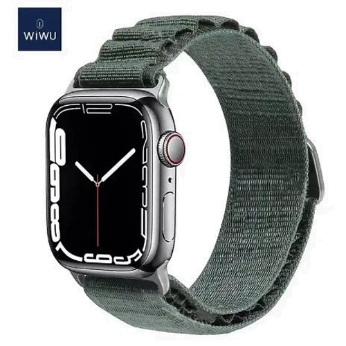 Аксессуар для Watch WIWU Nylon Watch Band Green for Apple Watch 42/44/45/49mm