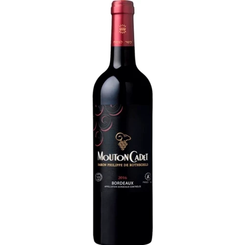 Вино Baron Philippe de Rothschild Mouton Cadet Rouge Kosher красное сухое 13.5 % 0.75 л (WHS3262151059758)