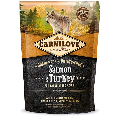 Сухой корм для взрослых собак крупных пород Carnilove Salmon & Turkey Large Breed 1.5 кг (8595602508952)