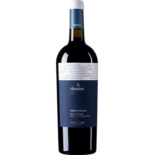 Вино VIGNETI ZABU "CHIANTARI" NERO D'AVOLA SICILIA, червоне сухе, 0.75л 13.5% (STA8033237520074)