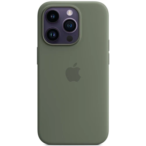 Чехол для iPhone TPU Silicone case with Magsafe Olive for iPhone 14 Pro