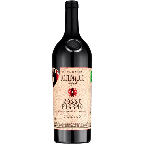 Вино Tombacco Rosso Piceno DOC Biologico червоне 0.75 л (WHS8003030878894)