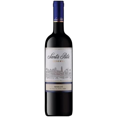 Вино Santa Rita Reserva Merlot Maipo Valley D.O., сухе червоне, 13.5% 0.75л (MAR7804330211203)