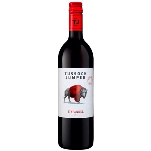 Вино Tussock Jumper, Zinfandel, 14.5%, червоне сухе, 0,75 л (PRV3760204540203)