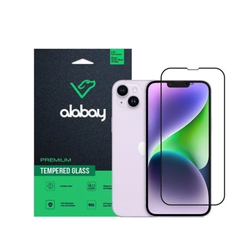 Захисне скло для iPhone Alabay Tempered Glass Anti Static Black для iPhone 14 Plus / 13 Pro Max