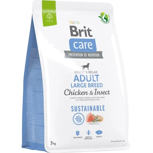 Сухий корм Brit Care Dog Sustainable Adult Large Breed для собак вагою від 25кг 3кг (8595602558759)