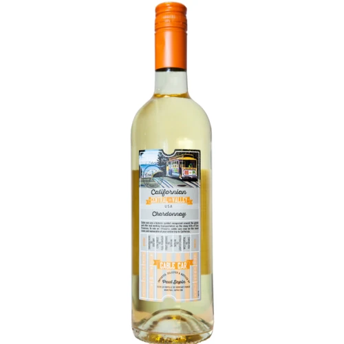 Вино Cable Car Chardonnay белое сухое 0.75л (VTS1786510)