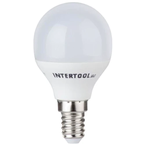 Світлодіодна лампа INTERTOOL LL-0102 LED P45, E14, 5Вт, 150-300В, 4000K