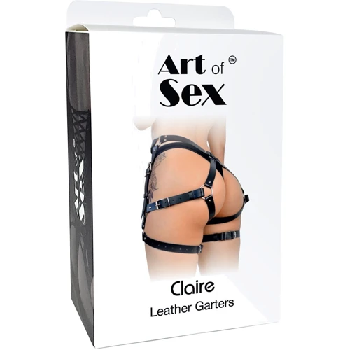 Гартери Art of Sex - Claire (L-2XL, рожевий)