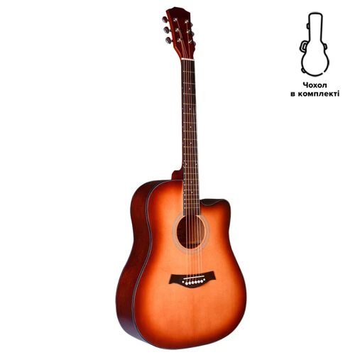 Акустическая гитара Alfabeto Solid-RT (3 Tone Sunburst) + чехол