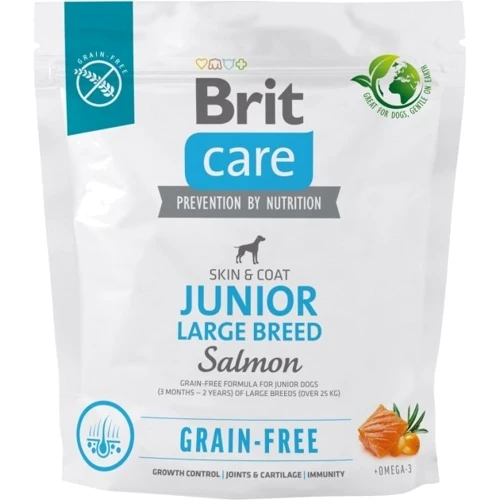 Сухий корм Brit Care Dog Grain-free Junior Large Breed беззерновий для цуценят гігантських порід 1 кг (8595602558889)