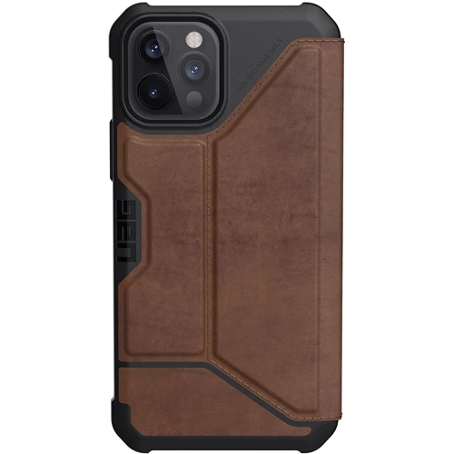 Чохол для iPhone Urban Armor Gear UAG Metropolis Leather Brown (112356118380) for iPhone 12 / iPhone 12 Pro