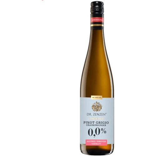 Безалкогольное вино Dr. Zenzen Pinot Grigio Alkoholfrei, белое полусладкое, 0.75л (ALR15648)