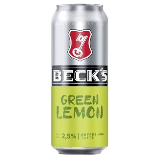 Пиво Becks Green Lemon 24х0.5 л (AL4100130017452)