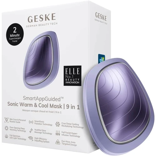 Звуковая маска тепло и холод GESKE Sonic Warm & Cool Mask 9 в 1 Purple (GK000002PL01)