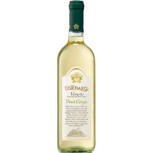 Вино CORNALE PINOT GRIGIO DELLE VENEZIE DOC, біле сухе, 0.75л 11.5% (STA8002167000468)