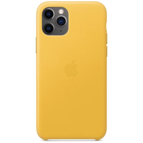 Чехол для iPhone Apple Leather Case Meyer Lemon (MWYA2) for iPhone 11 Pro