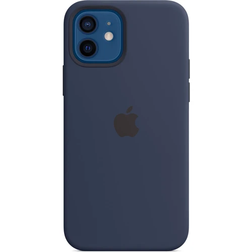 Чохол для iPhone Apple Silicone Case with MagSafe Deep Navy (MHL43) for iPhone 12 / iPhone 12 Pro