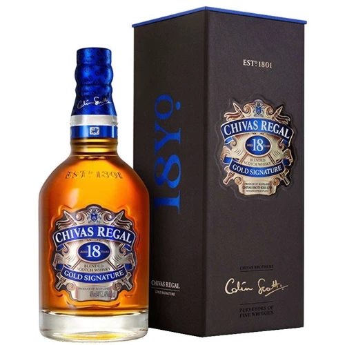 Виски Chivas Regal 18 years old 1,0л. 40% with box