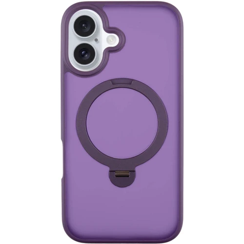 Чехол для iPhone Mobile Case Metal Buttons with MagSafe HQ Ring Purple for iPhone 16