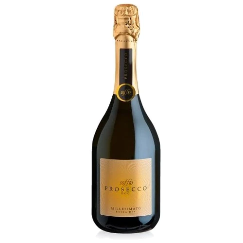 Вино игристое Soffio, Prosecco Extra Dry DOC, Veneto, белое сухое, 0.75 л (PRV8003625004486)