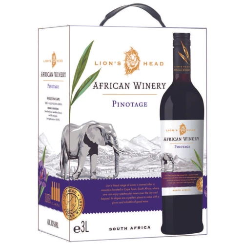 Вино African Winery Pinotage BiB червоне сухе 3 л (VTS3838320)