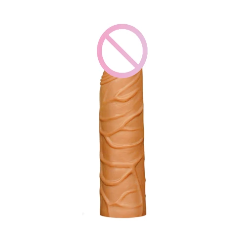 Насадка LoveToy Pleasure X-Tender Penis Sleeve Brown Add 1", Brown