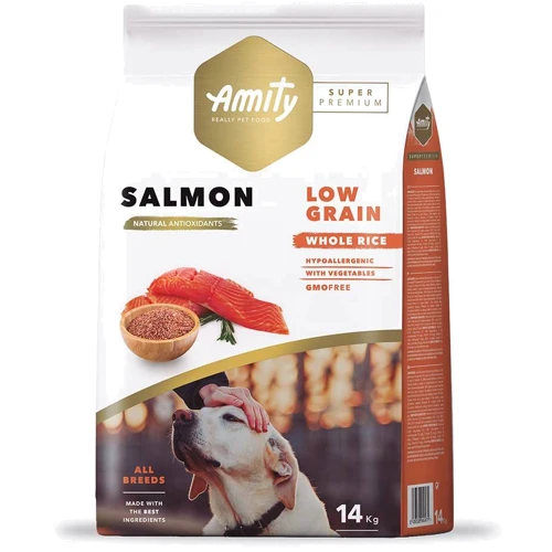 Сухой корм Amity Super Premium Salmon с лососем 14 кг (603 SALMON 14 KG)