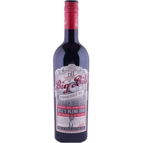 Вино BIG BILL W.O. red blend 2018 красное, сухое, 0.75л (MAR6002323017080)