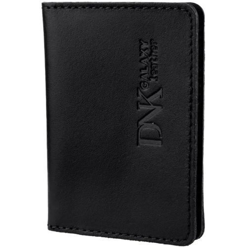 Мужская обложка для ID-паспорта DNK Leather черная (DNK-mini-oknoR-colJ)